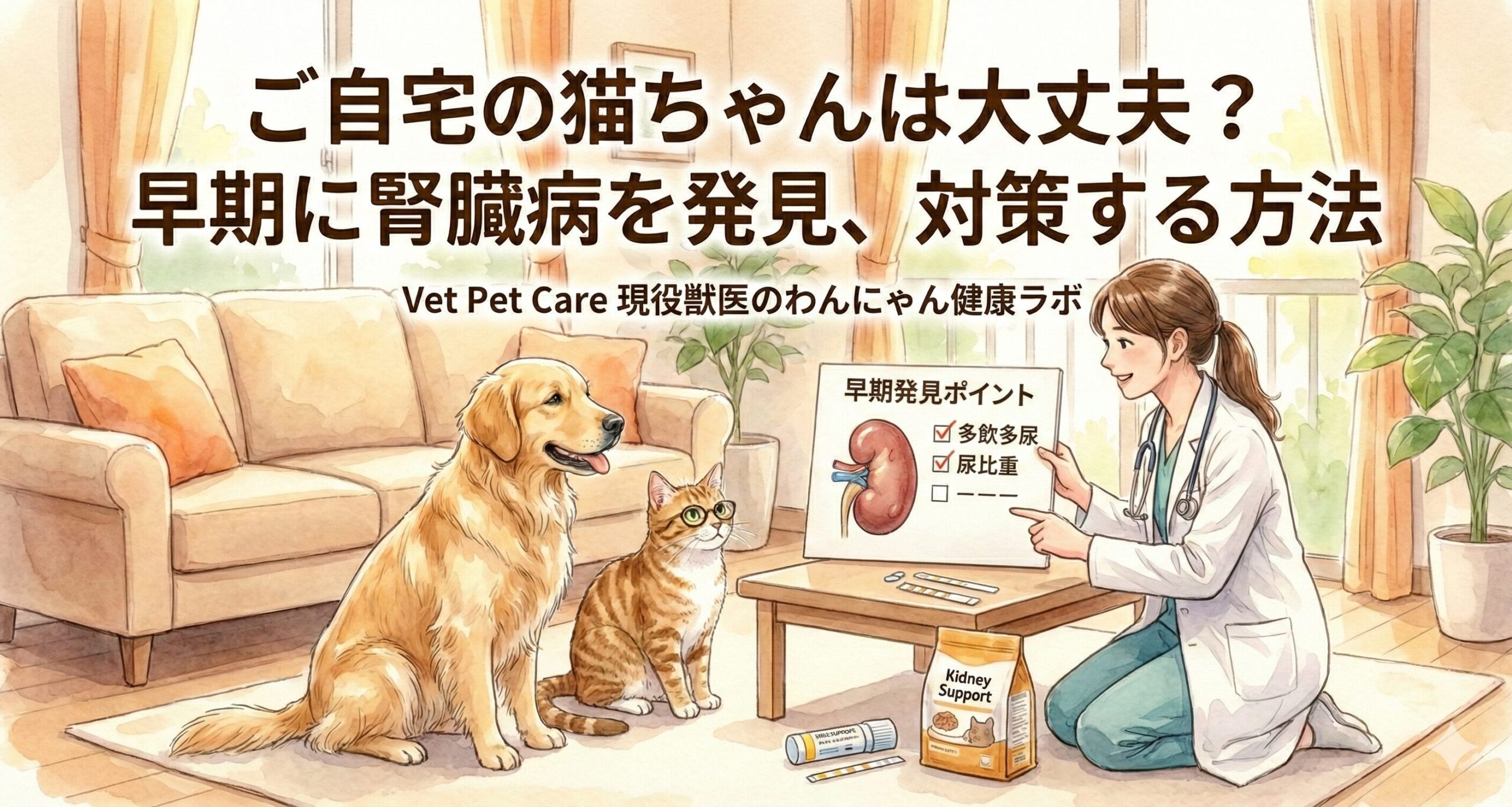 ご自宅の猫ちゃんは大丈夫？早期の腎臓病を発見、対策する方法