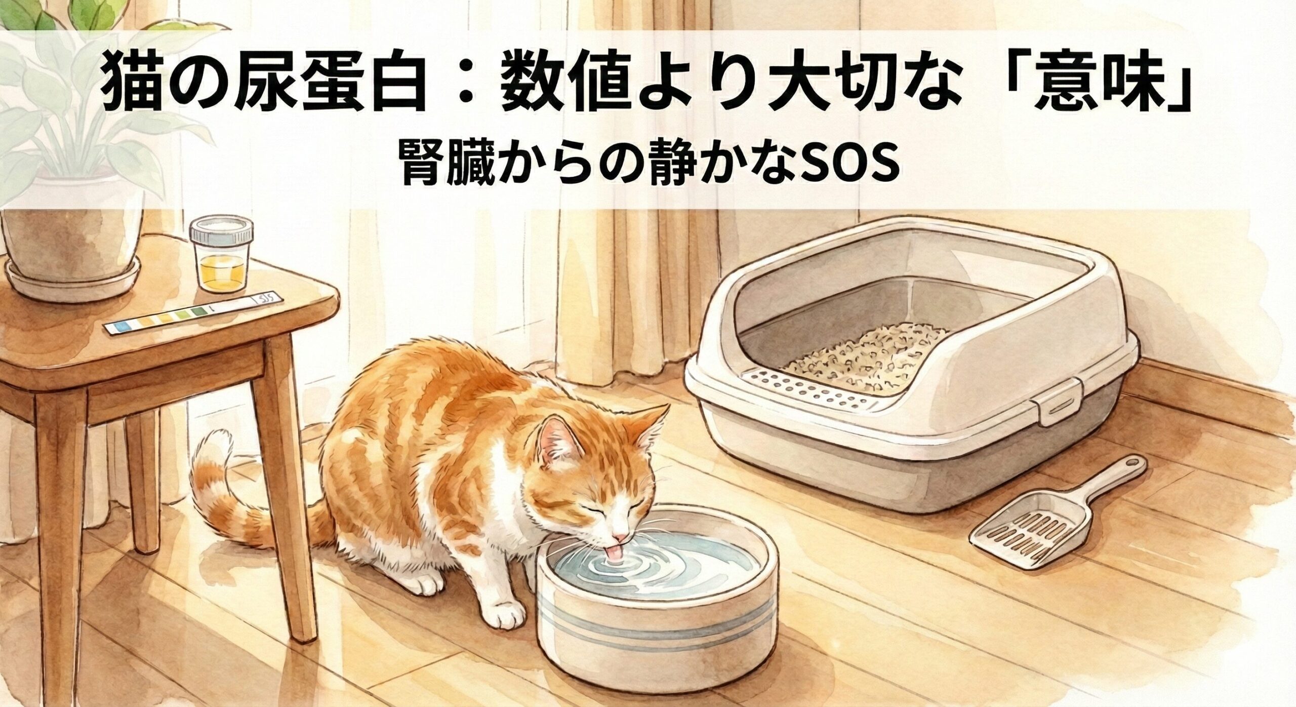 猫の尿蛋白：数値より大切な「意味」｜腎臓からの静かなSOS