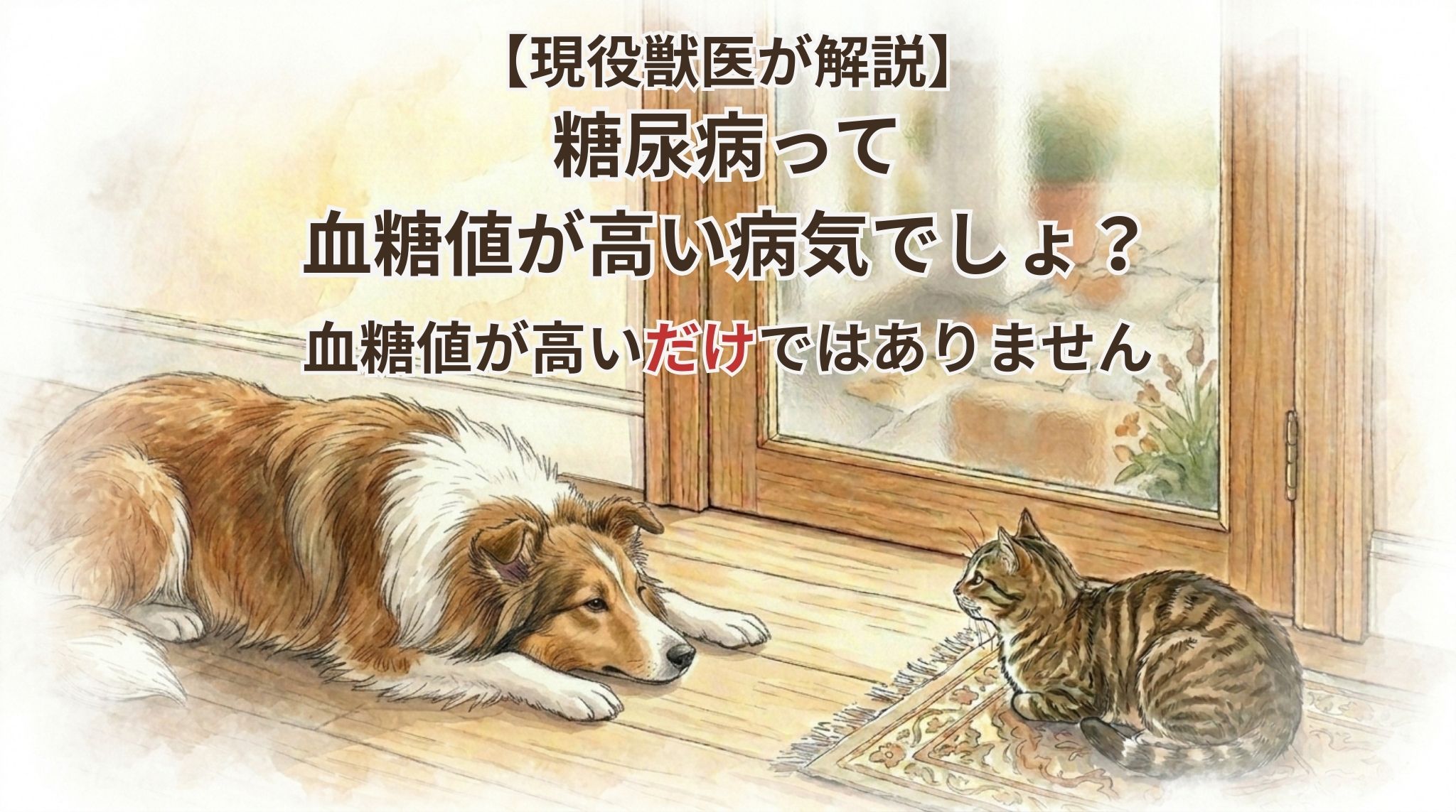 【現役獣医が解説】糖尿病って血糖値が高い病気でしょ？