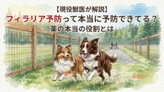【現役獣医が解説】フィラリア予防って本当に予防できてる？薬の本当の役割とは