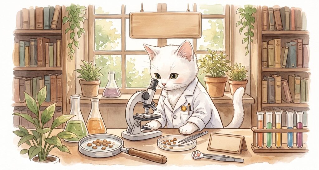 検査することの重要性を表す猫ちゃん
