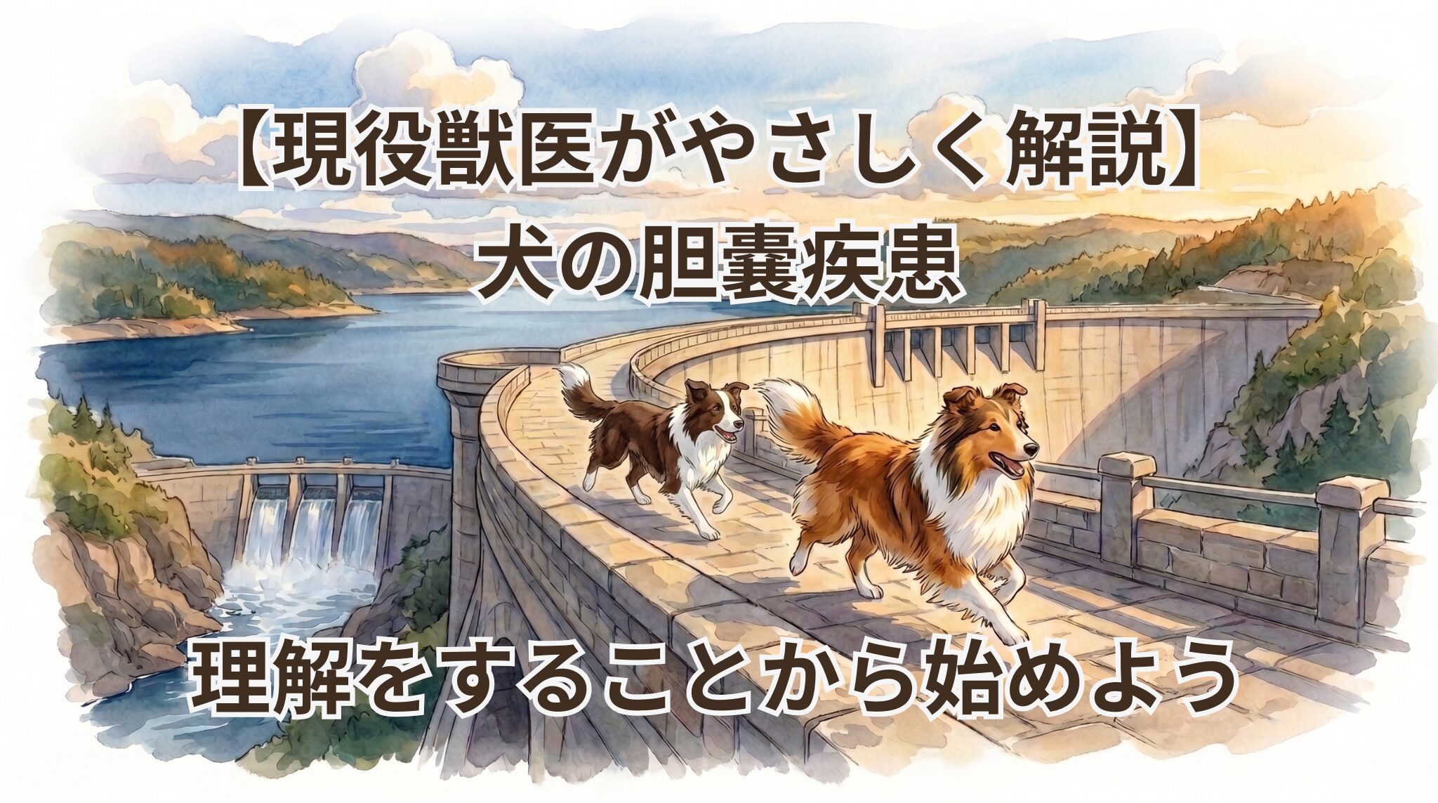 犬の胆泥症・粘液嚢腫はなぜ怖い？「胆嚢＝ダム」で学ぶ仕組みと治療【獣医解説】